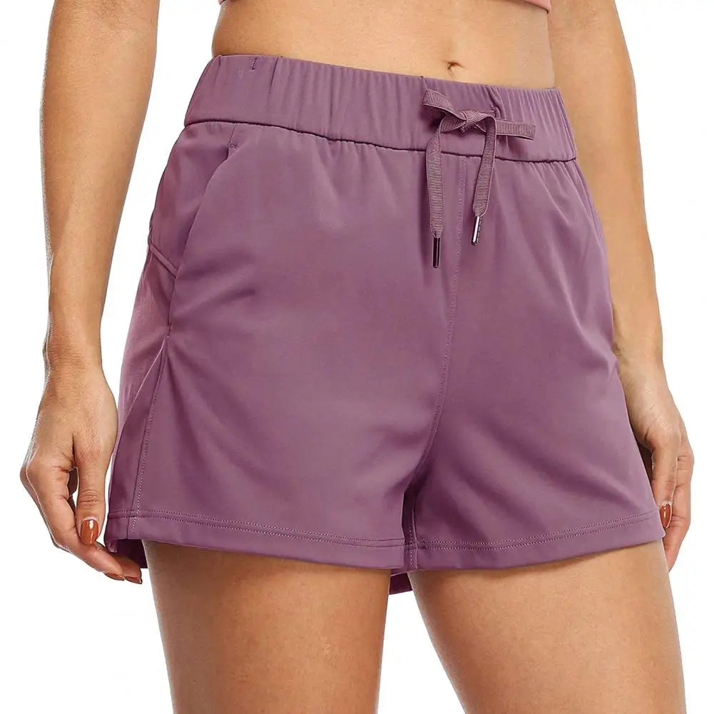 High Waist Push Up Fitness Shorts For Women Sporty Sportswear Gym Yoga Pockets Short Wear Cycling Run Workout Clothing