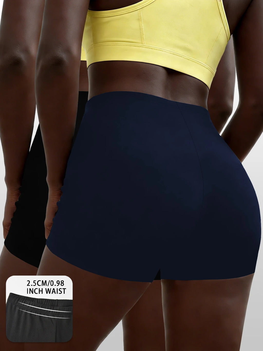 2 pack Super Soft Biker Shorts for Women, High Elasticity No See Through Workout Yoga Running Cycling Gym Fitness Sports Shorts