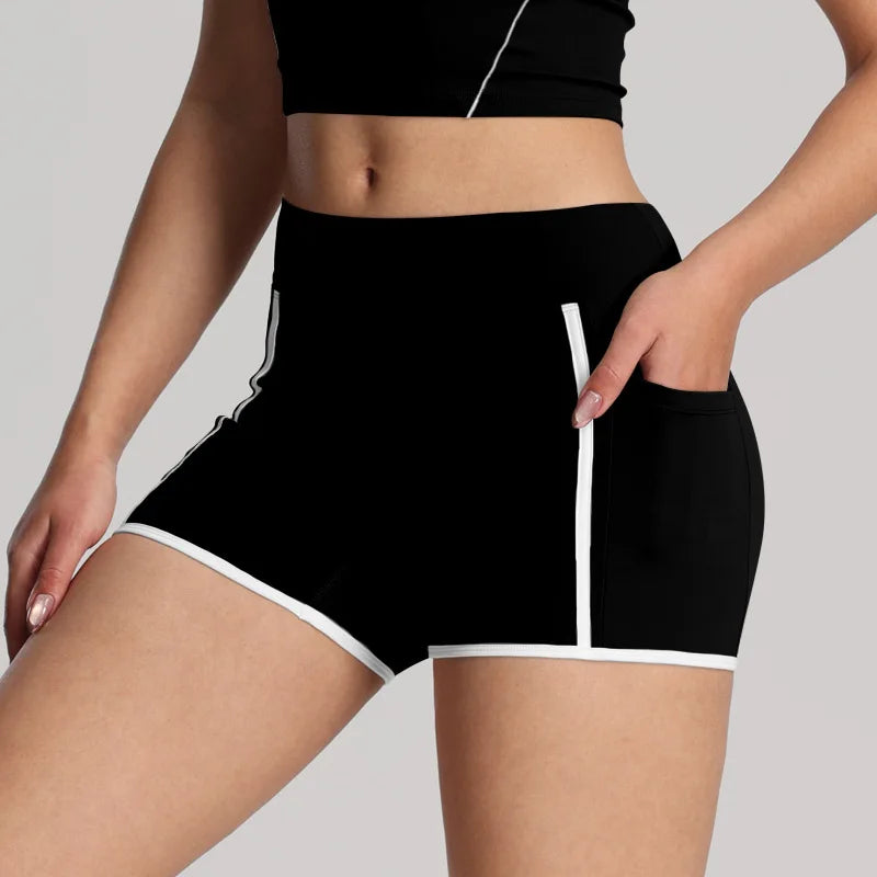 Women Gym Yoga Shorts Quick-drying Running Fitness Training Leggings Seamless Sports Leggings Women Breathable Workout Shorts