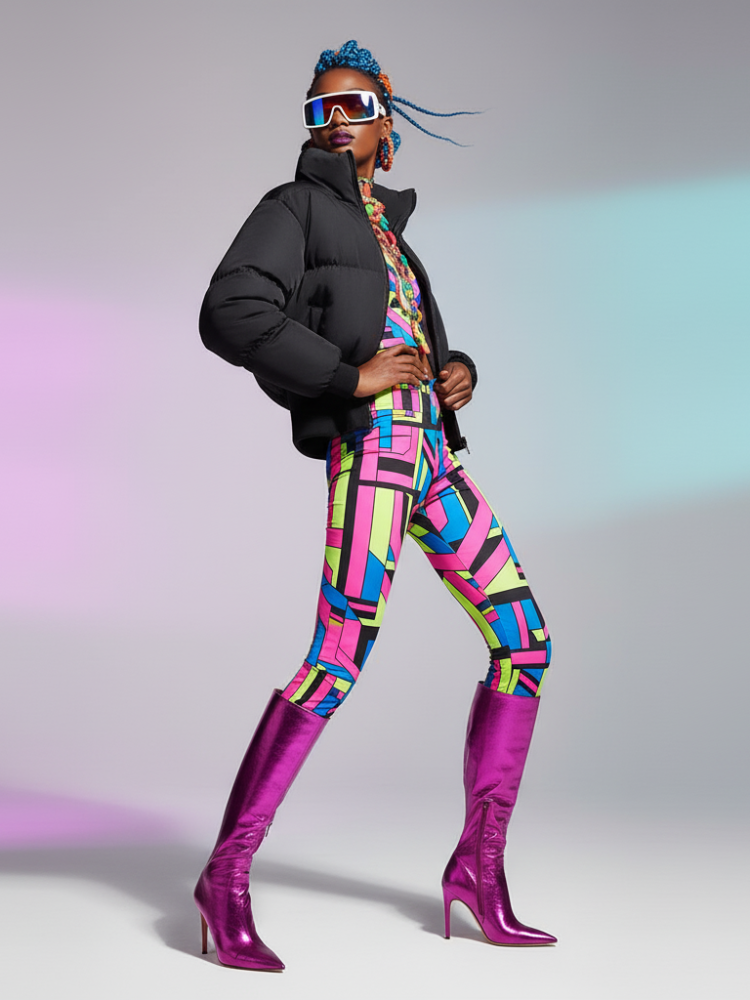 Women's Cropped Puffer Jacket HARLEM ECO FASHION BYMANYC ® New York