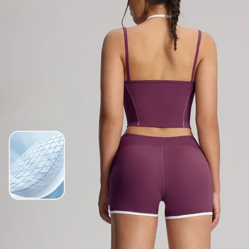 Women Gym Yoga Shorts Quick-drying Running Fitness Training Leggings Seamless Sports Leggings Women Breathable Workout Shorts