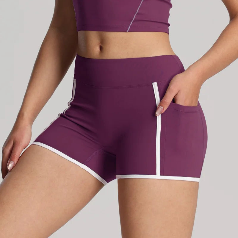 Women Gym Yoga Shorts Quick-drying Running Fitness Training Leggings Seamless Sports Leggings Women Breathable Workout Shorts