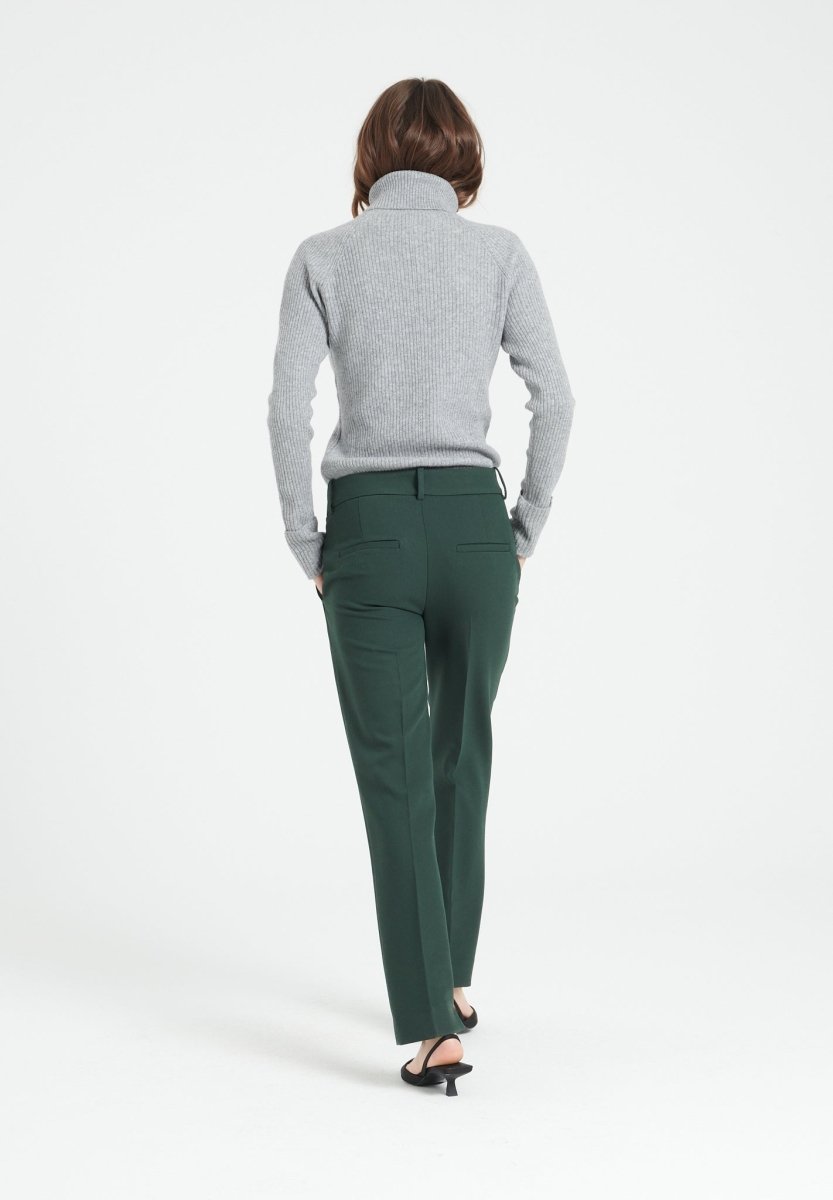 Pull col roulé femme en cachemire gris clair - MIA 5