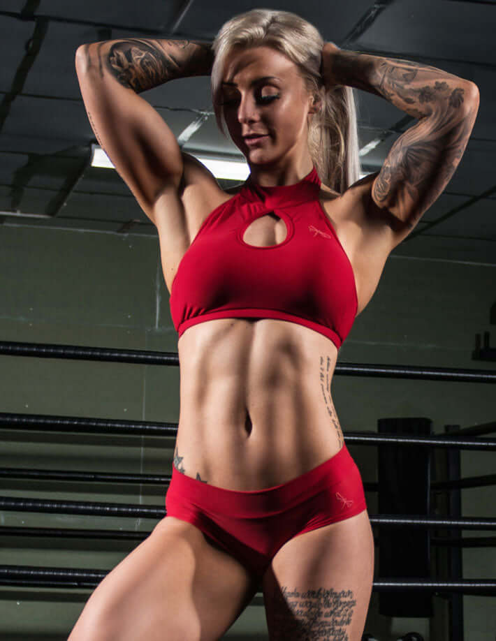 High neck sports bra Terri